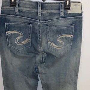 Silver Jean Capris